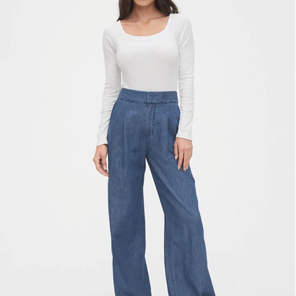 Gap high rise wide-leg pants